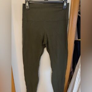 Lululemon align leggings, size 6, 28”, green.
